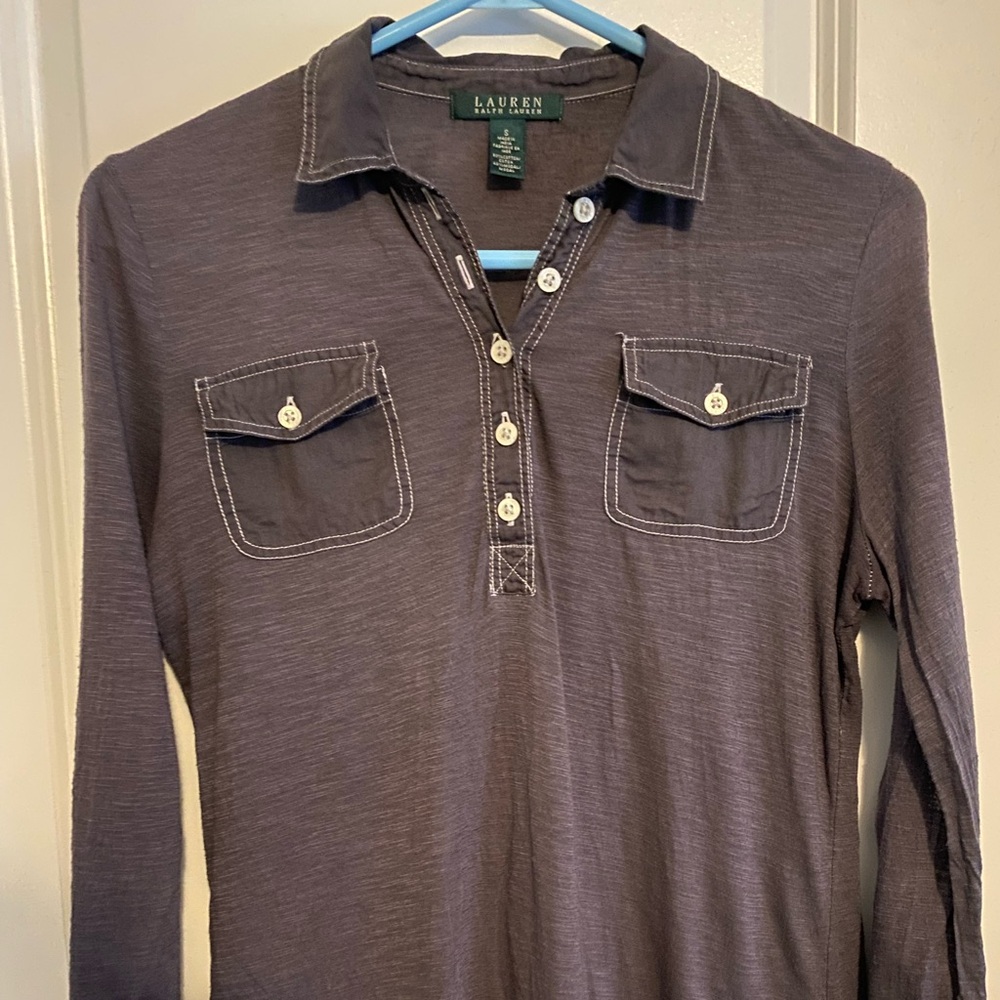Ralph Lauren Purple Collared Popover